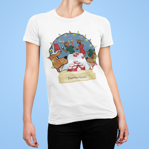 Reindeer Games Tee - Twisted Santa